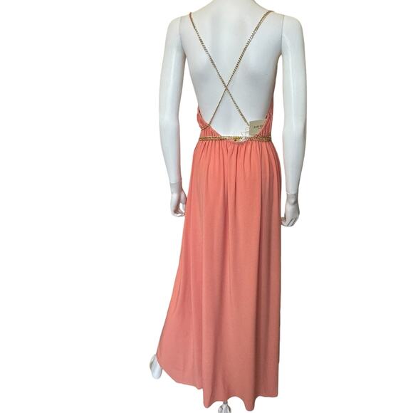 New ~ RAMY BROOK ~ Deco Rose Ryder Chain Trim Dress Size M - Picture 5 of 11
